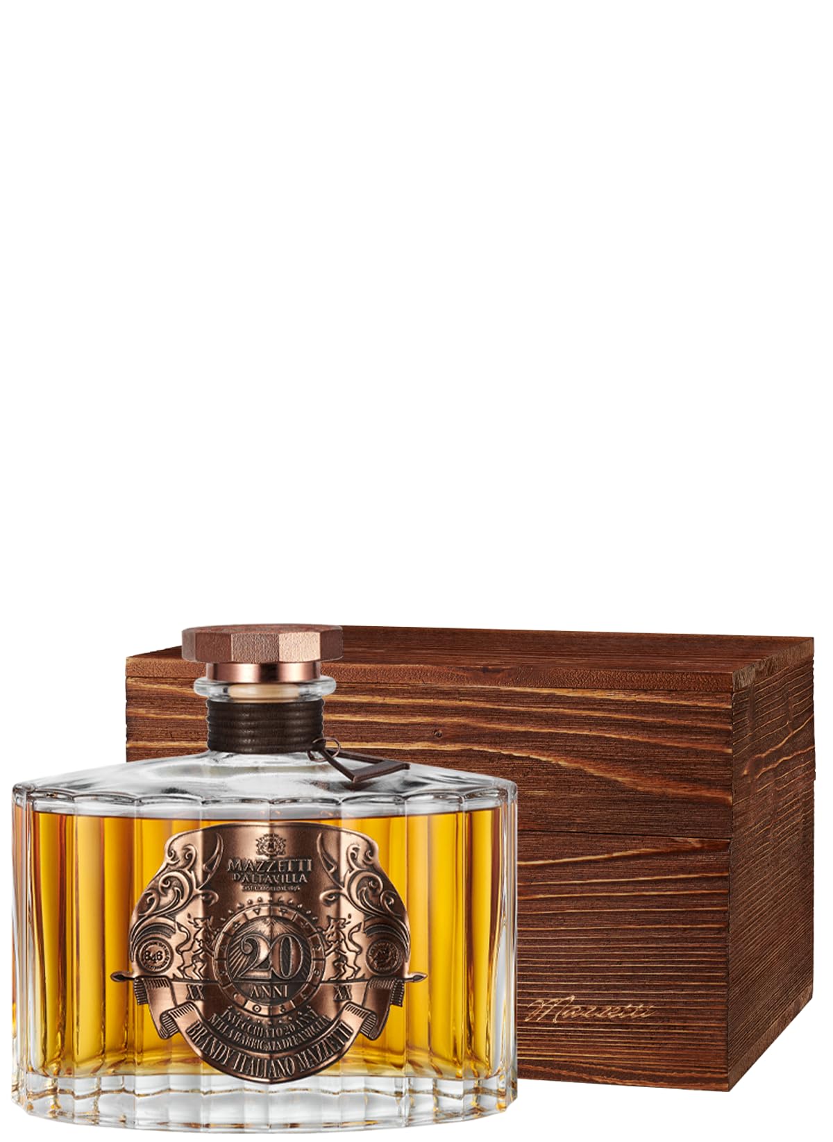 Brandy Mazzetti 20 ANNI Con Cofanetto In Legno, 700ml