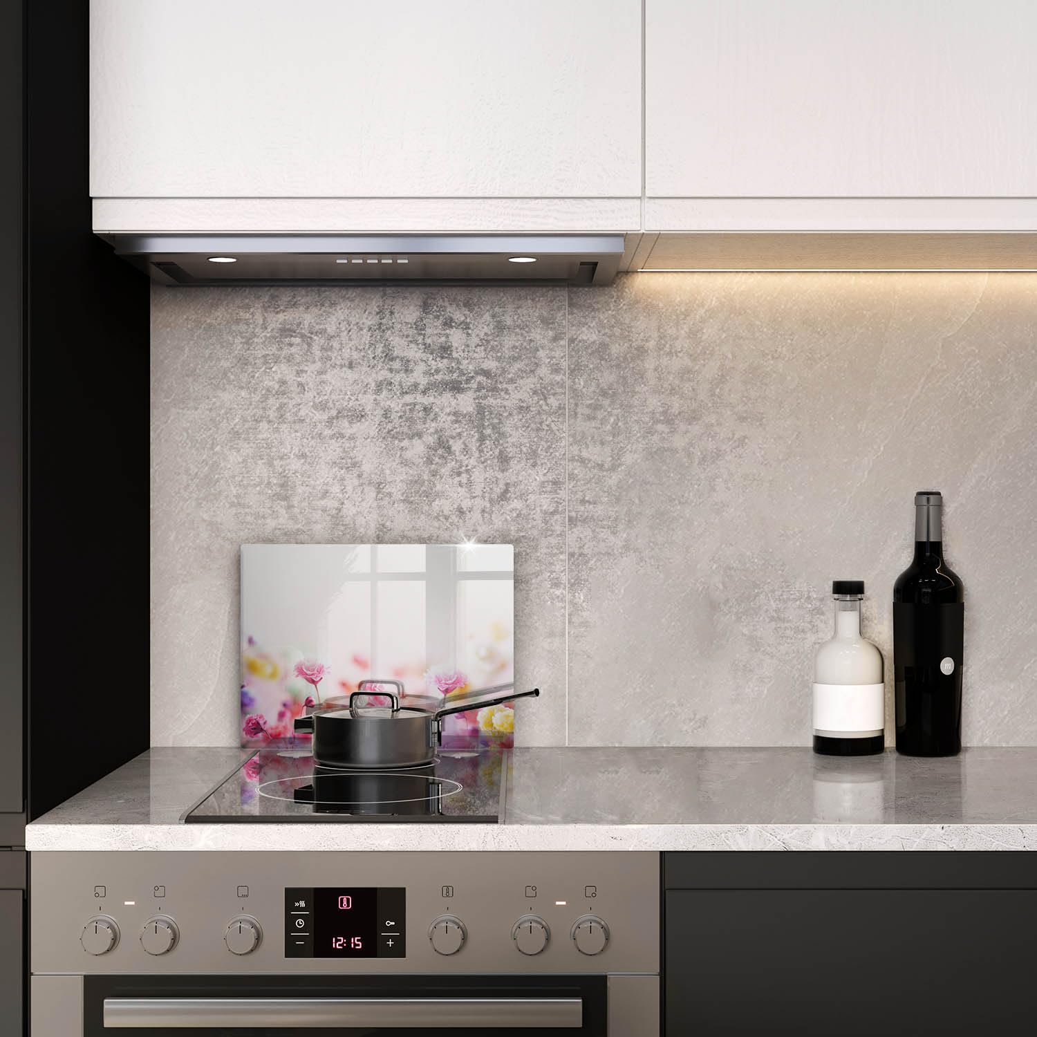 Tabla de cristal | Rosa | Superficie impresa