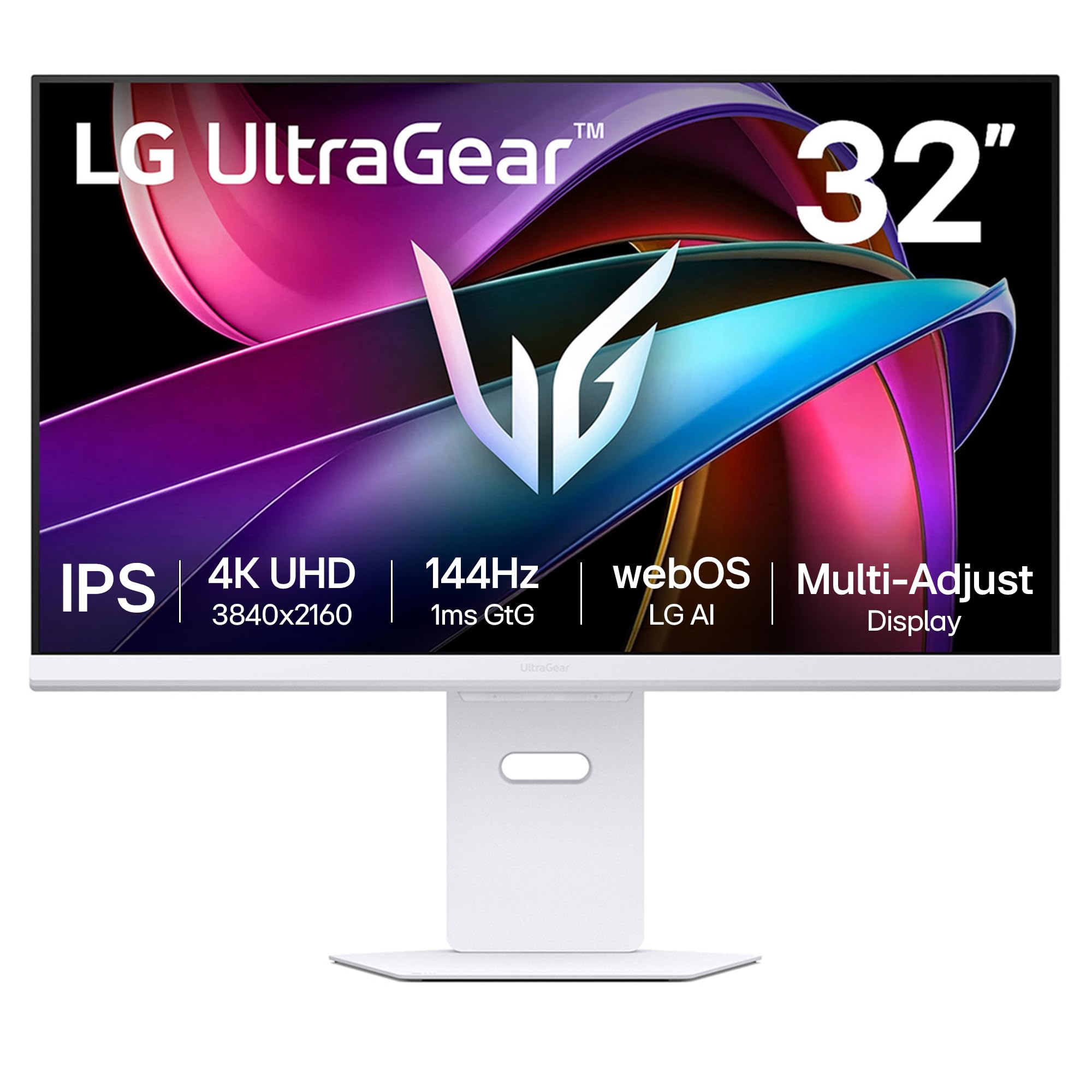 LG UltraGear G8s 32G810SA-W Smart Gaming Monitor 32" 4K IPS 144Hz, White