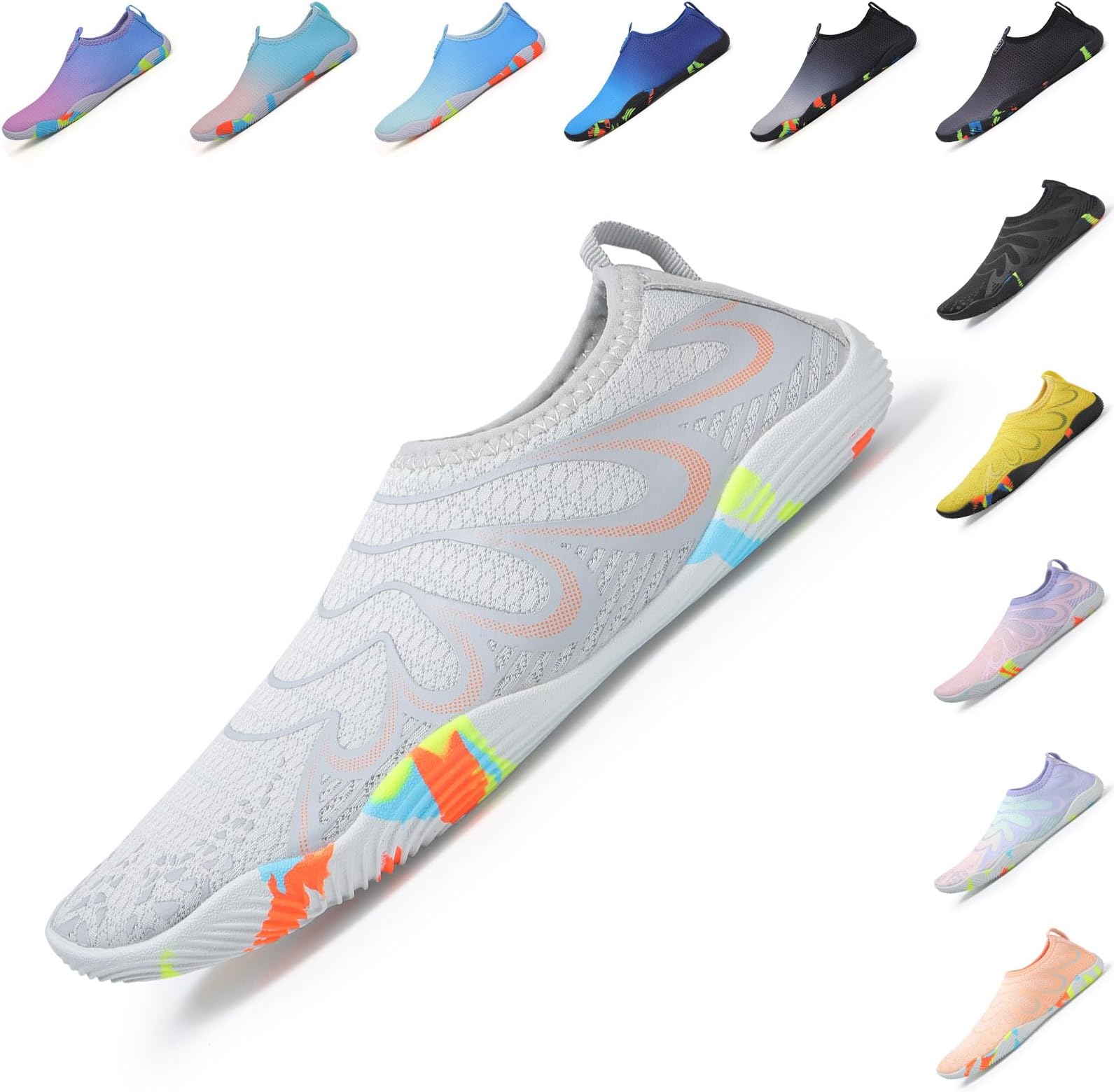 Baofular Water Shoes Women Mens Barefoot Beach Aqua Swim Shoes Quick Dry Lightweight Sea Shoes for Pool Yoga Surf Snorkeling Diving