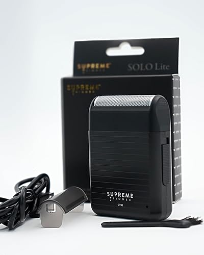 Miniatura 7 de Supreme Trimmer Solo Lite - Afeitadora de aluminio para hombre, maquinilla de afeitar eléctrica recargable + tiempo de funcionamiento de 90 minutos,