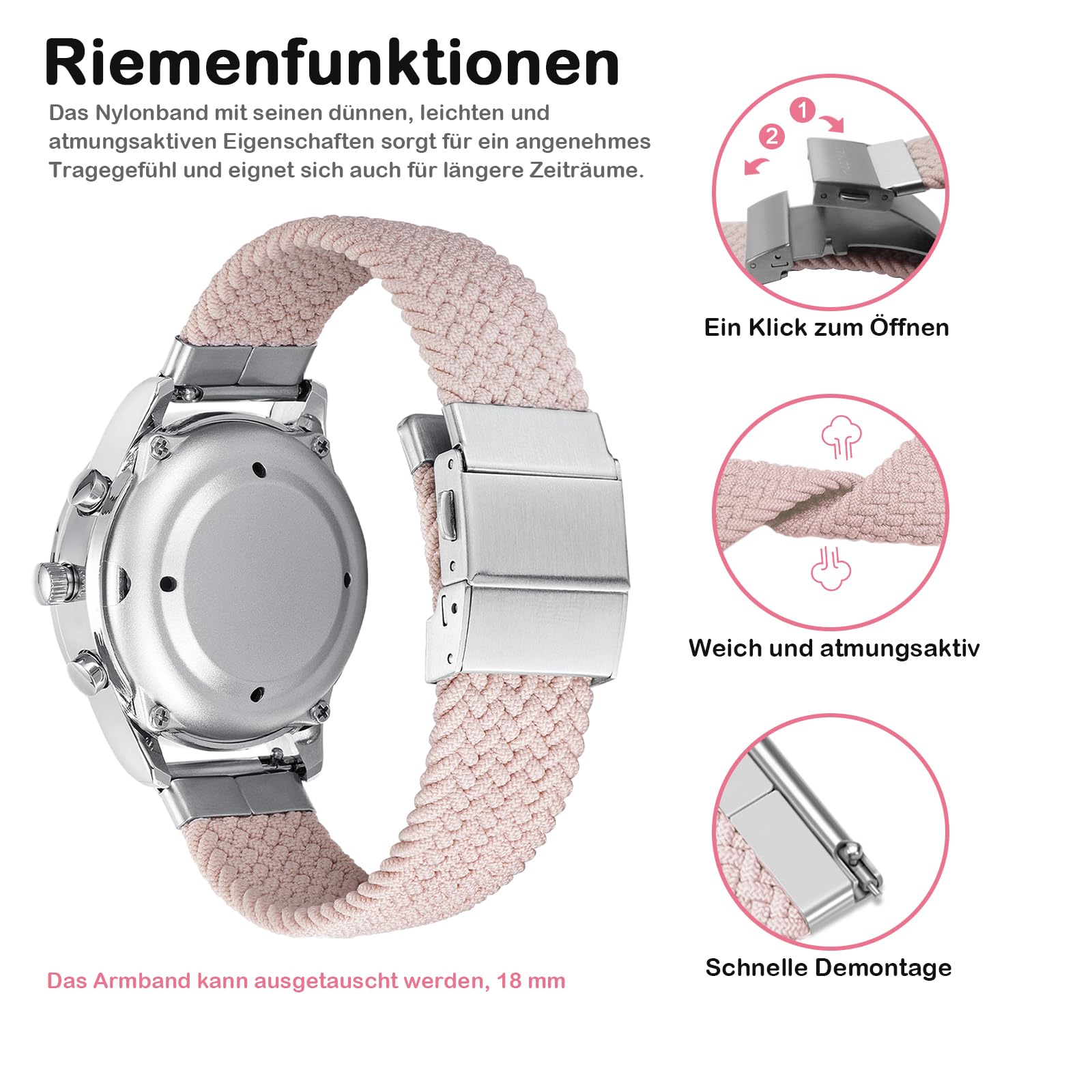 Hearkent Damen Sprechende Funkuhr für Senioren,Blinde–Deutsche Sprachansage
