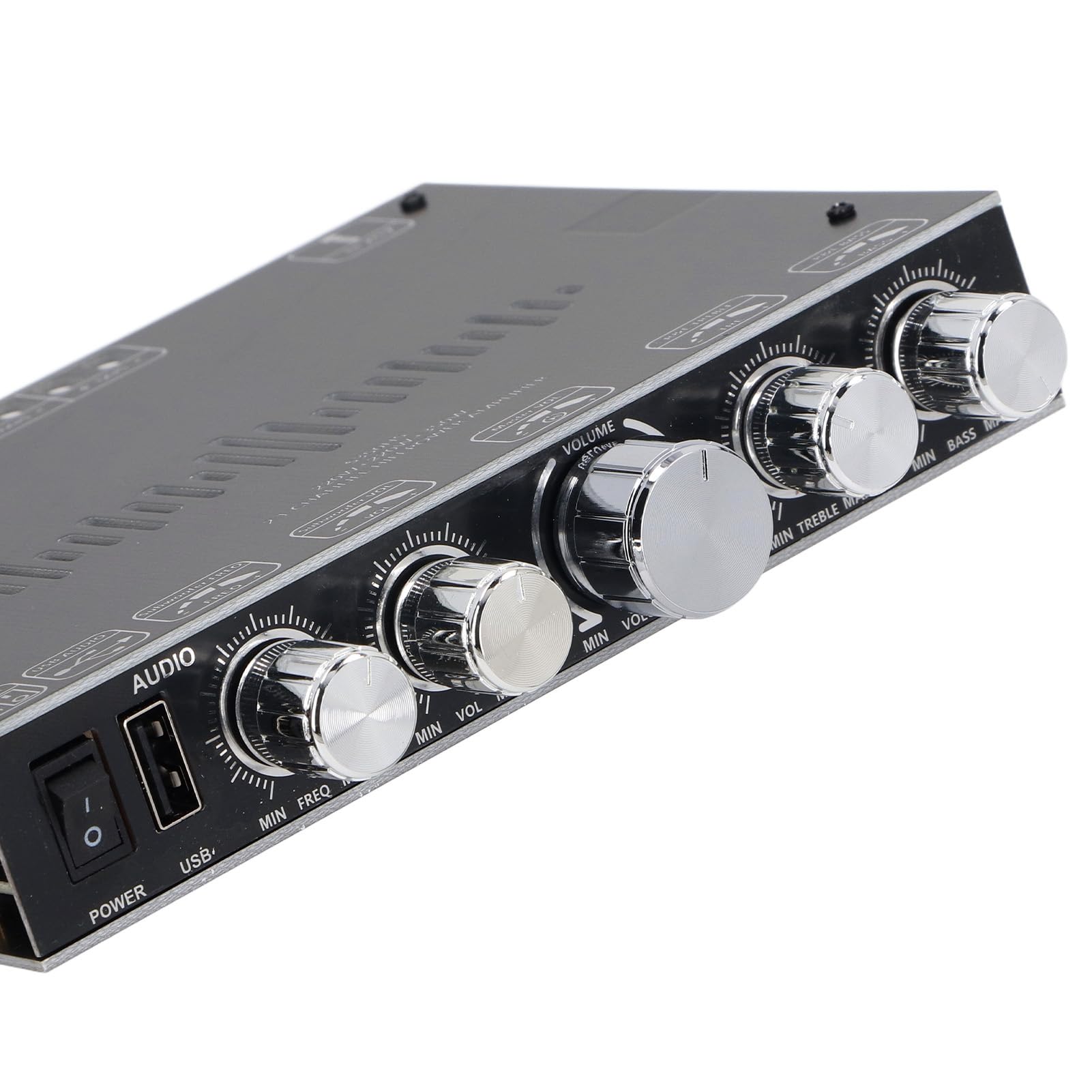 Sxhlseller Scheda Amplificatore BT 5.1, Modulo di Alimentazione Stereo a 2.1 350 W 220 W X 2 con Ingresso USB AUX, Controllo App, Regolazione Alti e Bassi per la Personalizzazione '
