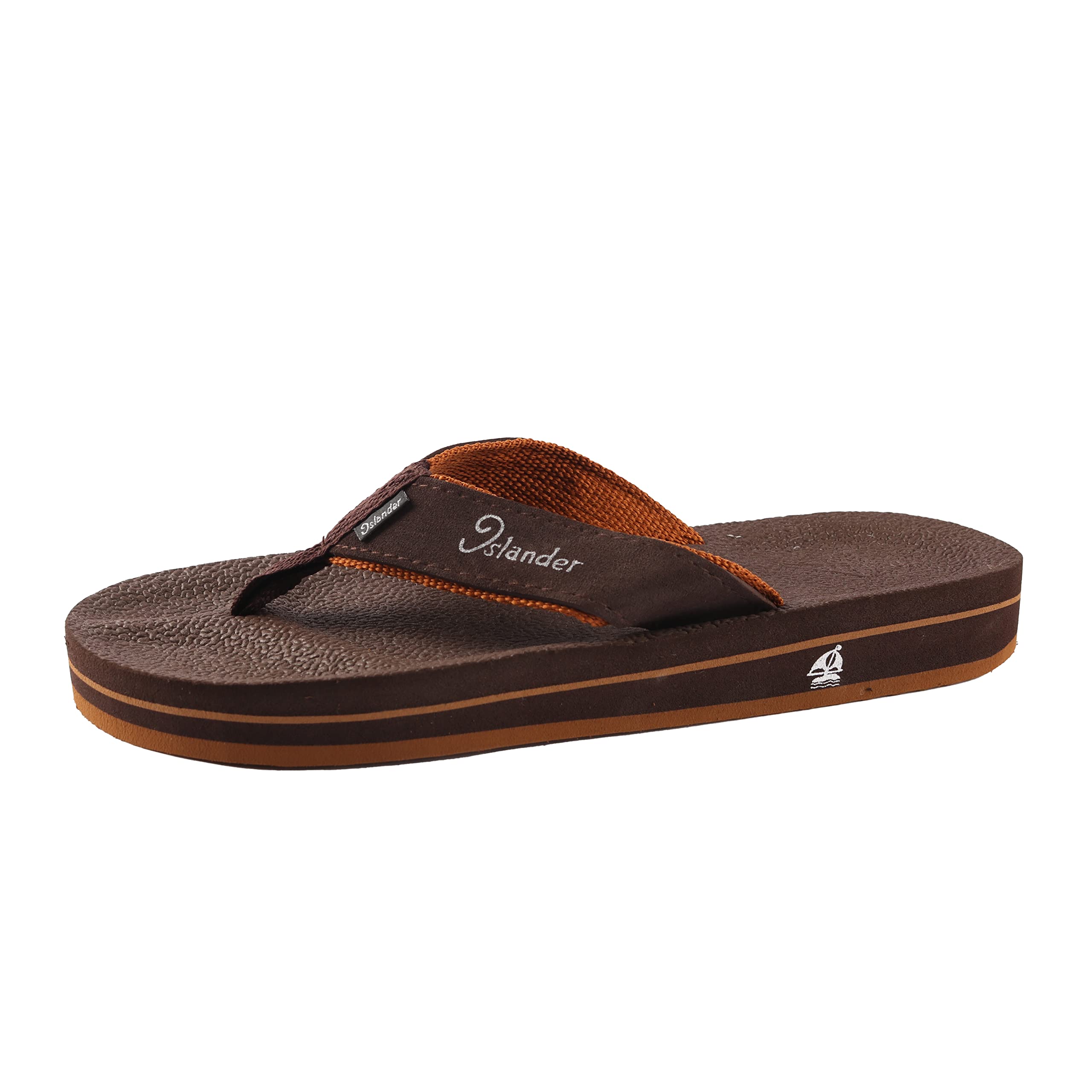 Islander Classic Flip Flops for Men and Women – Comfy Rubber Sandals with Arch Support & Soft Cushioning, Casual Indoor & Outdoor Water Resistant Slippers