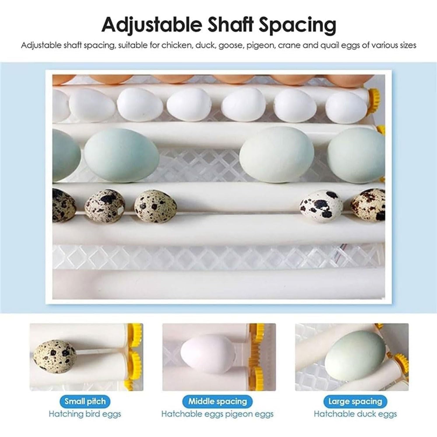 Incubadora digital de huevos con giro automático y pantalla LED para incubar aves de corral