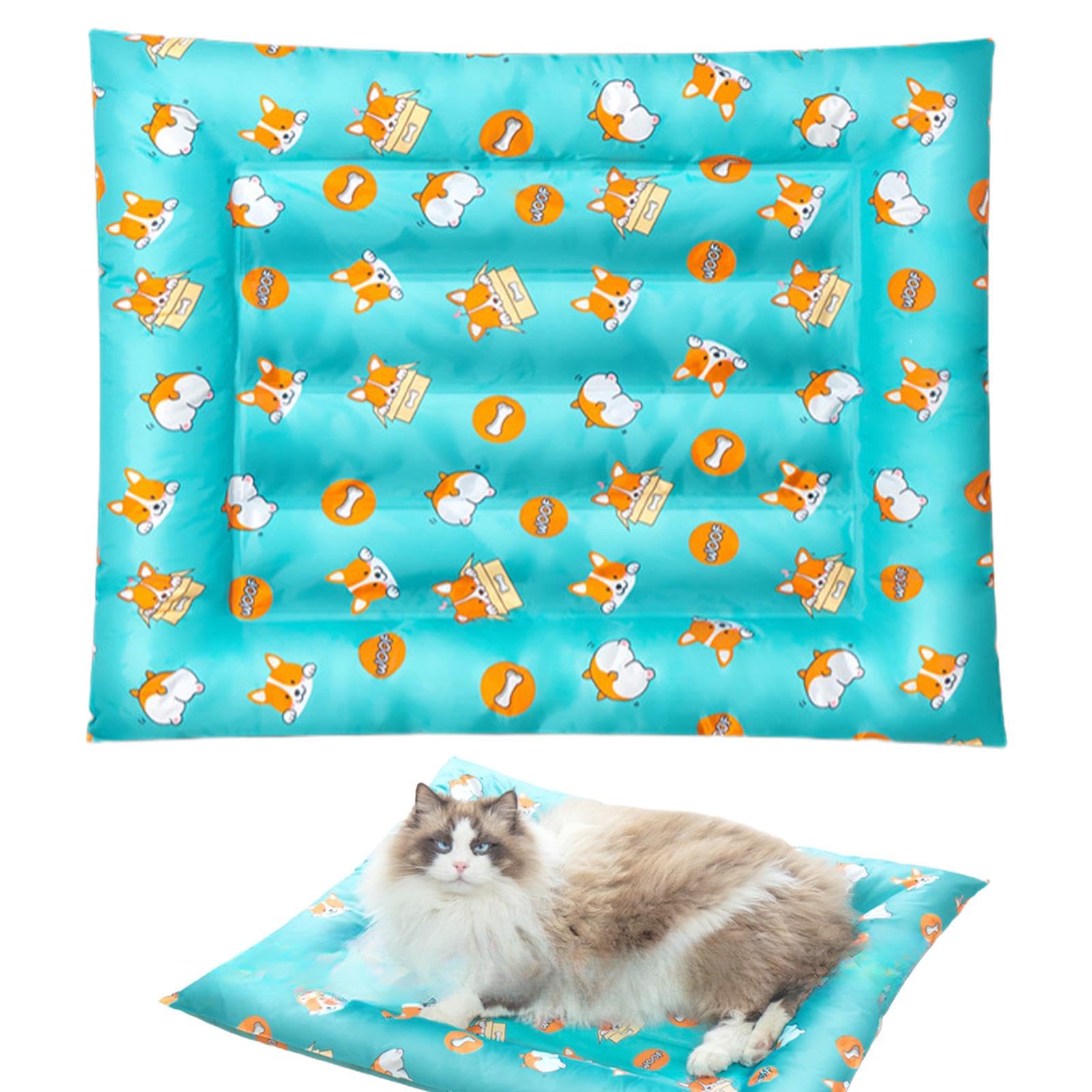 Tappetino refrigerante per cani, tappetino rinfrescante per animali domestici, tappetino per il ghiaccio, per l'estate, per gatti e cani, tappetino traspirante per l'estate | Tappetino estivo per ghiaccio, cuscino per coperta rinfrescante, cuscino estivo