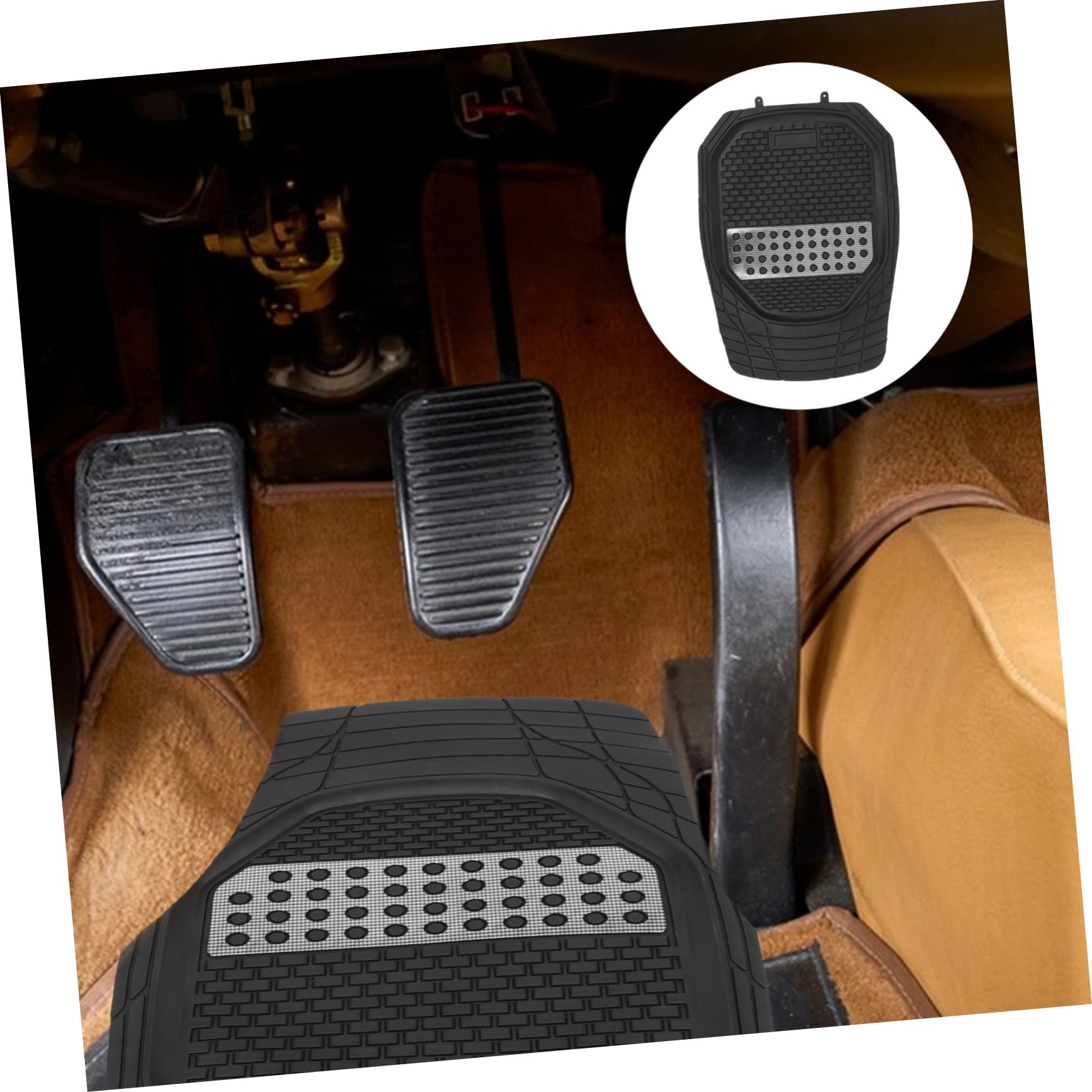 Tapis de Sol pour Voiture SUV Tapis de Sol Côté Conducteur Protection et Facile Entretien