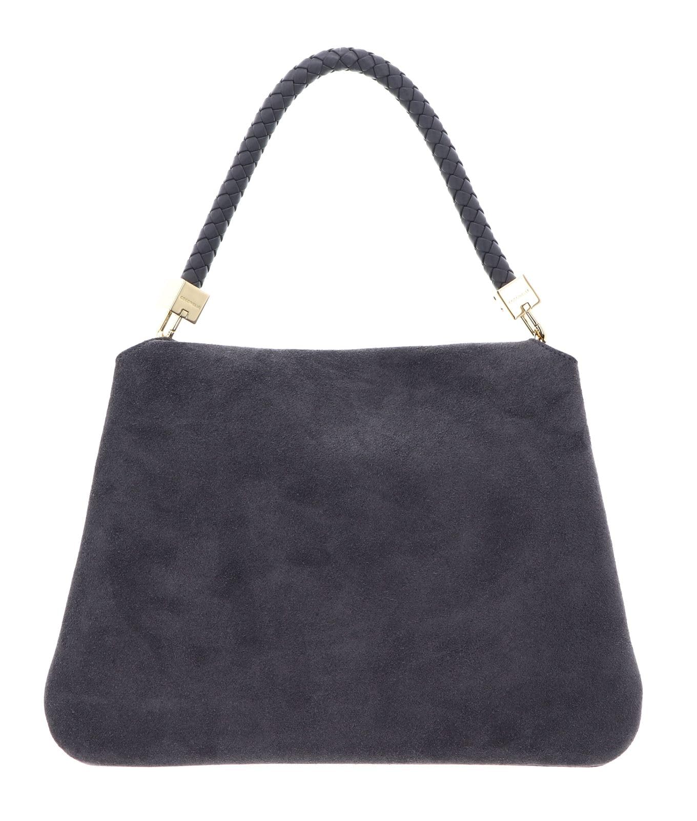 Coccinelle Skórzana torebka na ramię Tiggy Handbag Suede Leath/Grained Le. Stove/Stove szary kadet