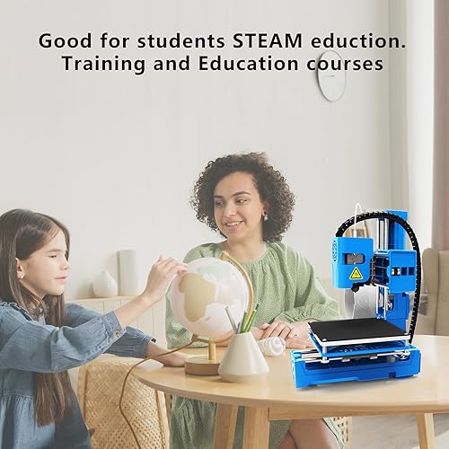 Miniatura 8 de Impresora 3D Mini impresora de escritorio para niños 3.937x3.937x3.937 in Tamaño de impresión Plataforma extraíble Impresión de una tecla con