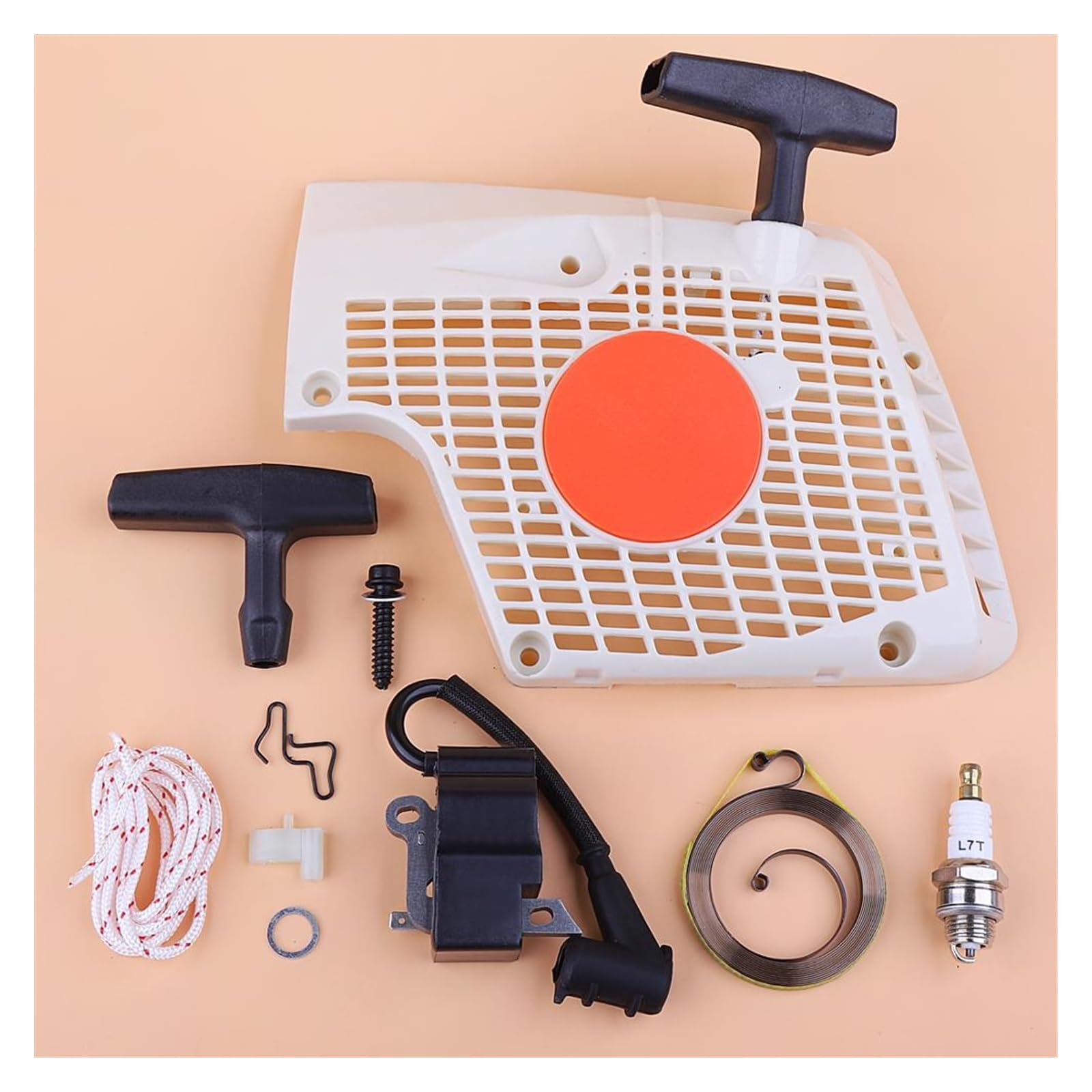 Bobina de encendido de arranque por cuerda for Stihl MS270 MS280, mango de resorte, cuerda de agarre, Kit de bobina de encendido, motosierra