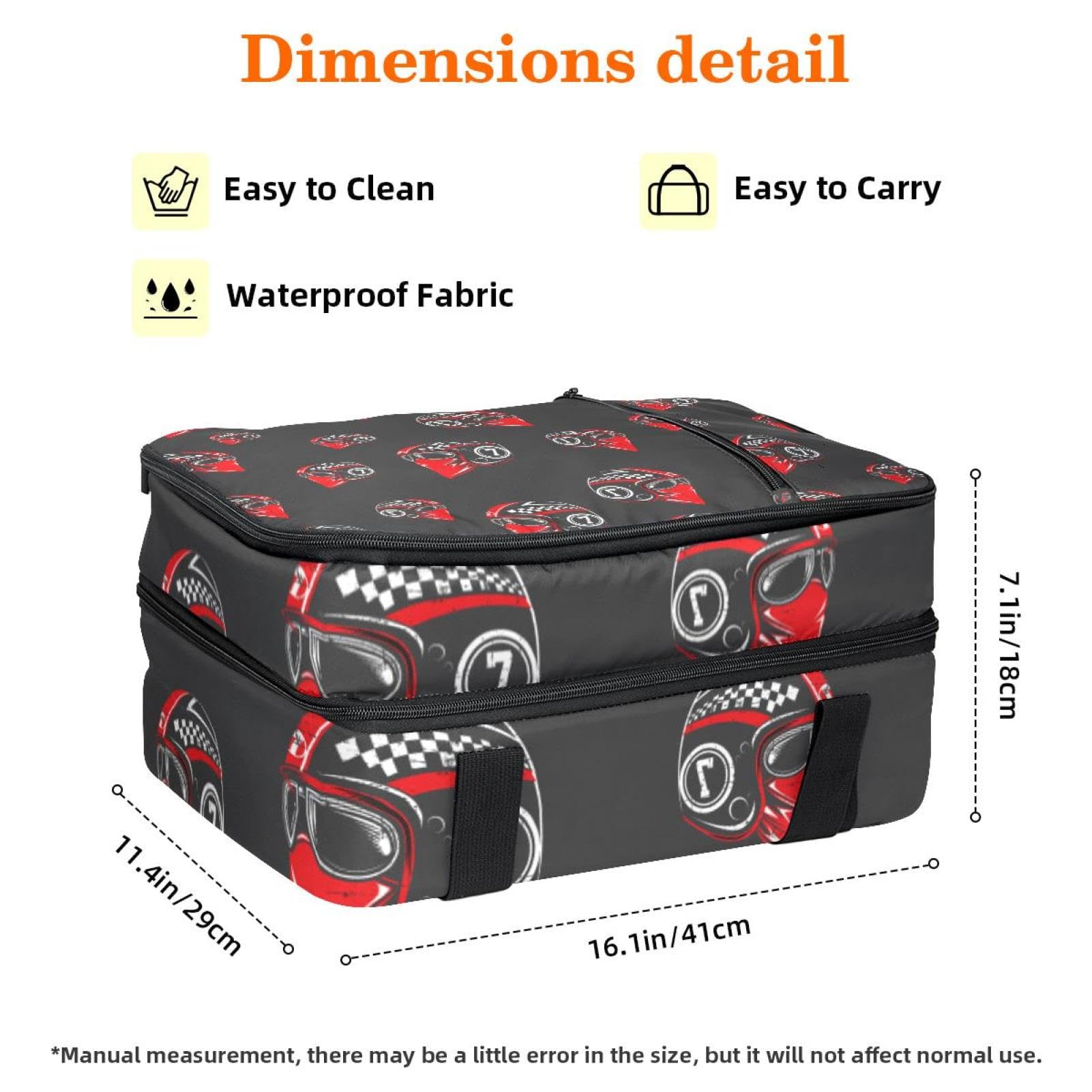 Grand sac à déjeuner isotherme pour homme et femme, double couche, étanche, étanche, réutilisable, sac fourre-tout pour le travail, l'école, le pique-nique, la plage, le camping, les voyages, motif