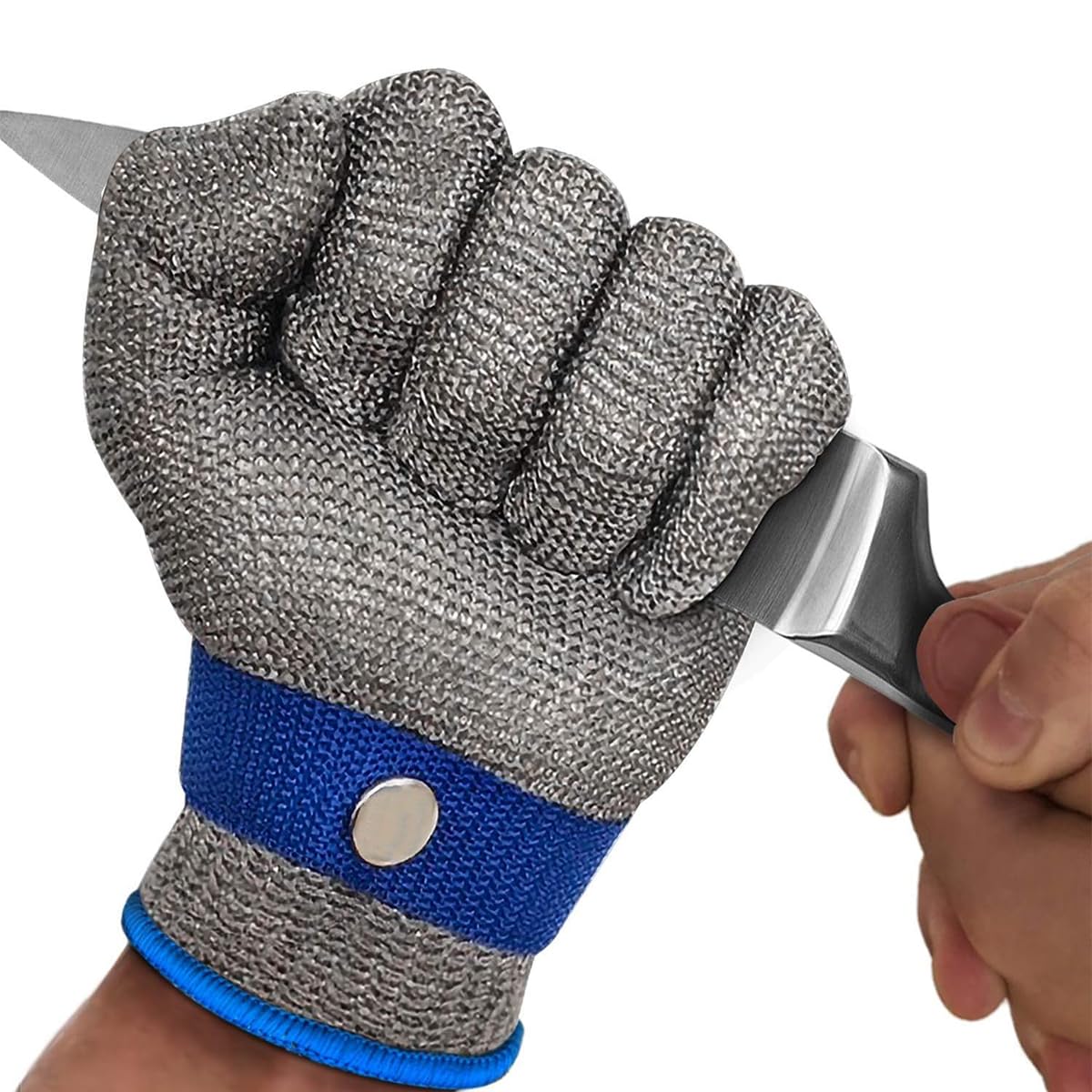 Bolivia's Cut Resistant Glove, Stainless Steel Mesh Metal Glove, Level 9 Cutting Glove, Food Grade Durable Cut Glove for Kitchen Cooking, Butcher Meat Cutting, Oyster Shucking, Garden, Fishing