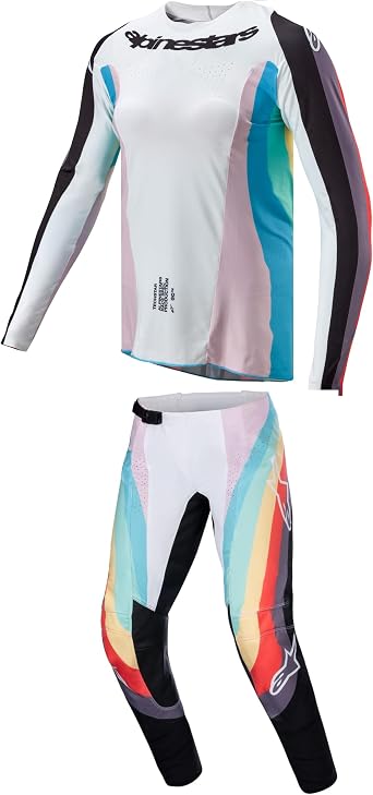 Alpinestars Stella Techstar Womens Black/Multicolor Moto Gear Set - Pant and Jersey Combo