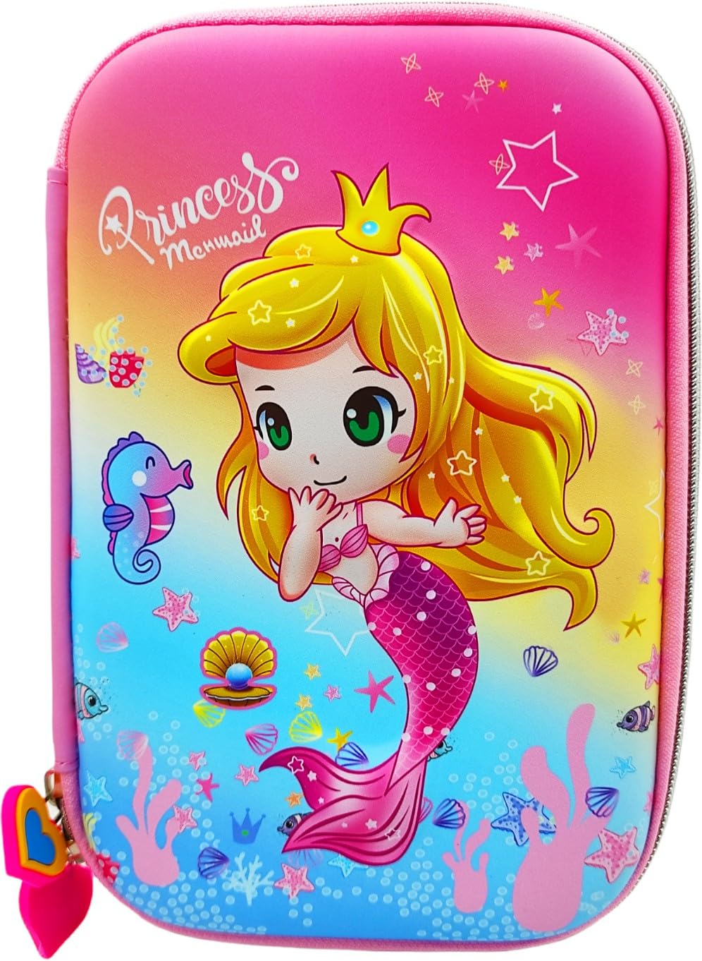 poksi® Mermaid Eva Pencil Box | Jumbo Size |Accommodate All The Stationery Items Mermaid Art Eva Pencil Box (Set of 1, Pink) poksi® Mermaid Eva Pencil Box | Jumbo Size |Accommodate All The Stationery Items Mermaid Art Eva Pencil Box (Set of 1, Pink)