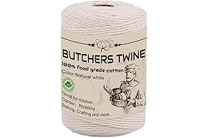 Cotton Bakers White Twine for Macrame, Gift Wrapping, Cooking or Garden