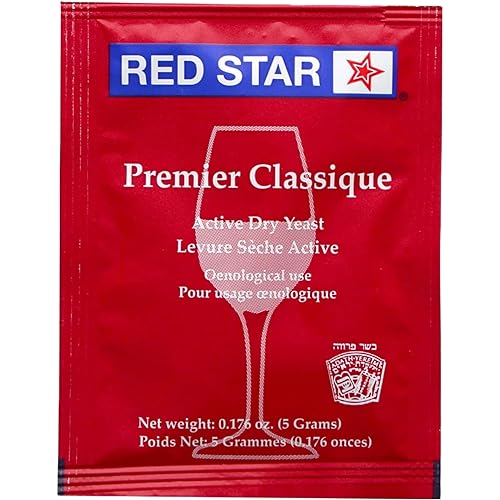 Miniatura 3 de Red Star Premier Classique - Levadura de vino (10 unidades)  Ideal para hacer sidra de vino Mead Kombucha en casa  0.18 oz sobres  Saccharomyces
