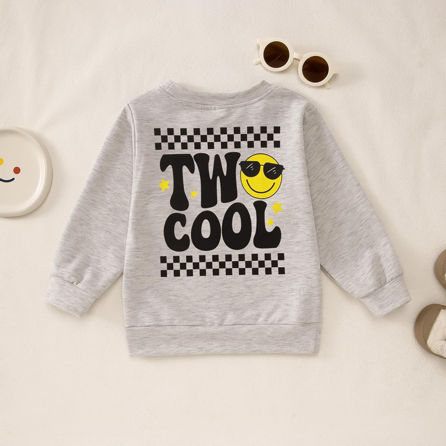 IZYJOY Two Cool Birthday Sweatshirts 2nd Birthday Boy Outfit Toddler Baby Second Bday 2 Year Old Long Sleeve Pullover Shirt - Image 7