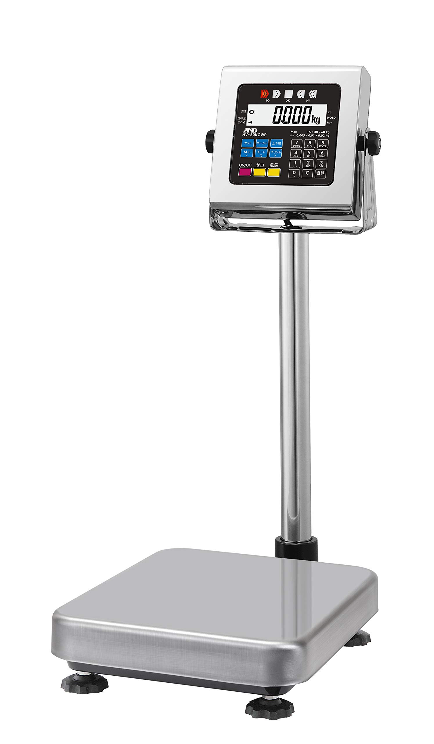 ☆エー・アンド・デイ AND A&D HV-60KCWP-K 検定付きはかり 防塵・防水デジタル台はかり◆2020年製・高精度計量 Amazon.co.jp: A&D 検定付き防塵・防水台はかり HV60KCWP-K ≪ひょう量