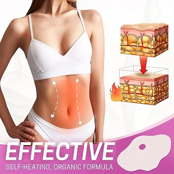 Slimming Flat Belly Patches x20 – Natural Fat Burner with Plant Extracts – Women's Slimming Patch – Discreet Comfort – Helps Firm and Refine Waist