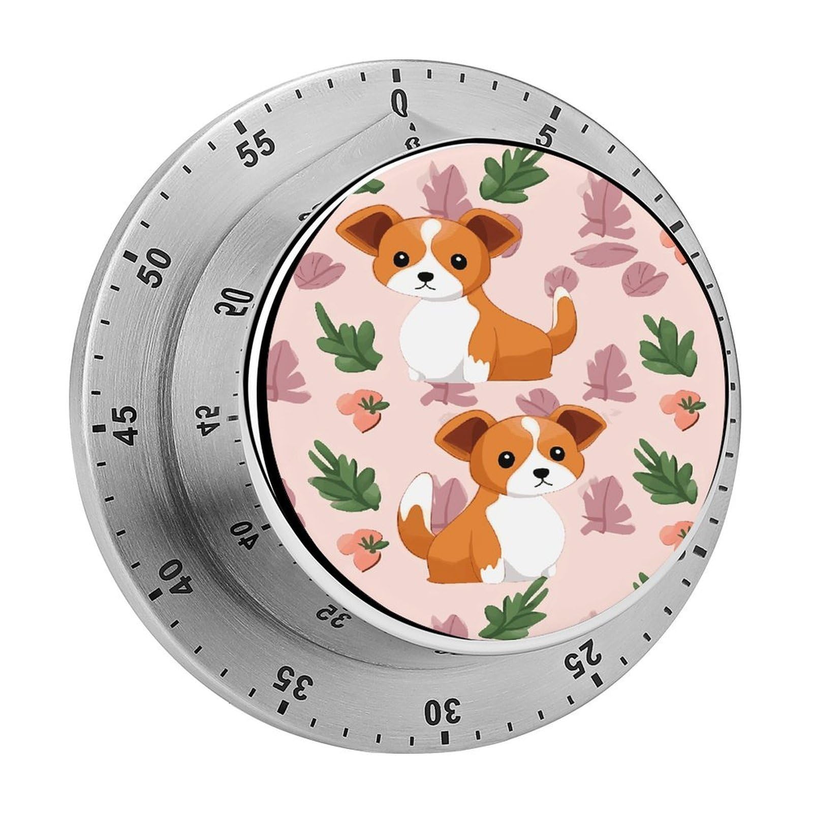 Temporizador de cocina magnético de perro pequeño para repostería y fitness