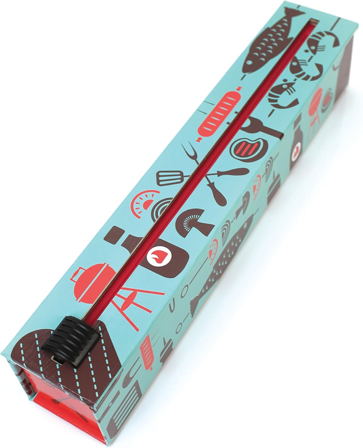 ChicWrap BBQ Tools Foil Dispenser with 12" x 30' Roll of Professional Aluminum Foil - Reusable Dispenser with Slide Cutter : Health & Household