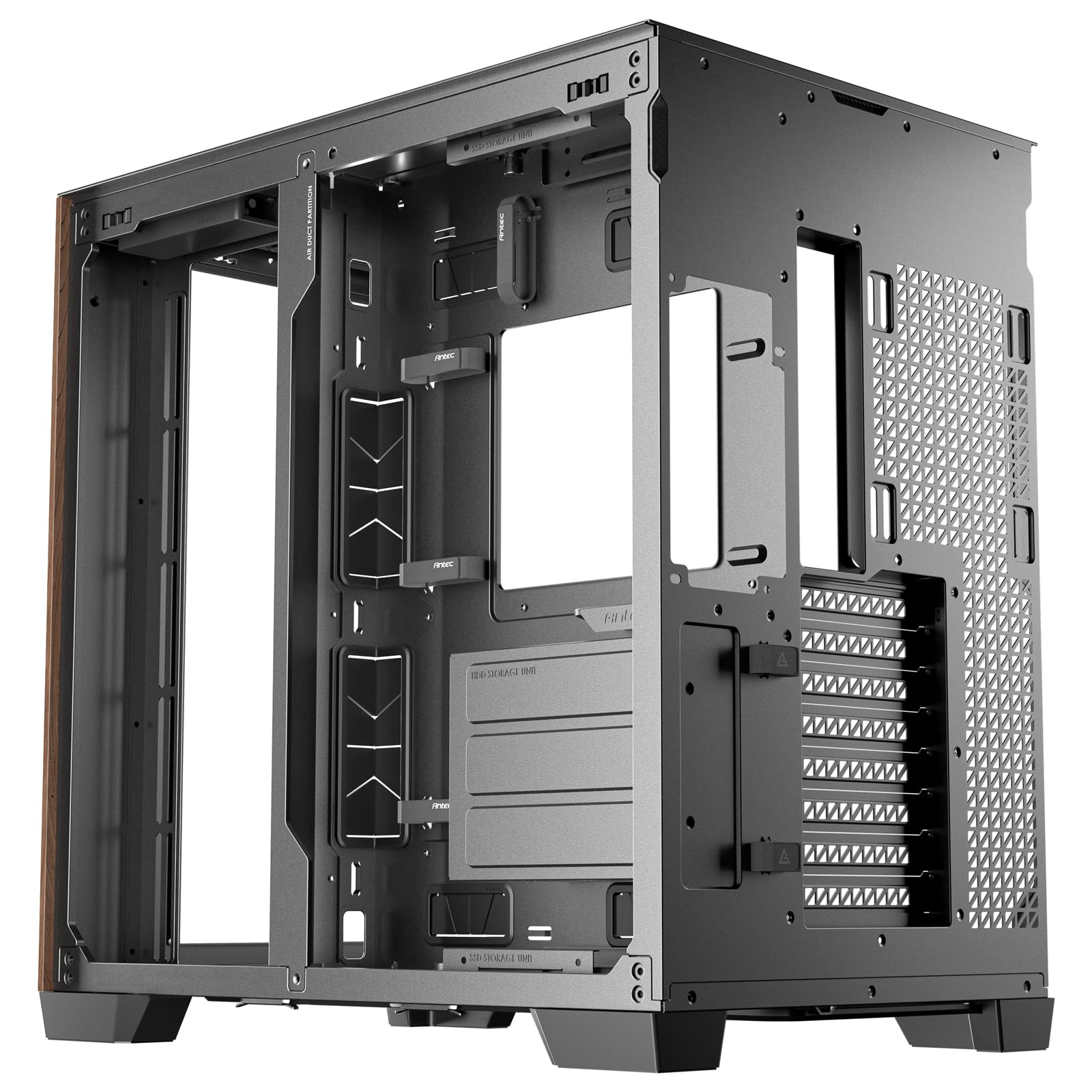 Antec C8 Midi-Tower, Tempered Glass - wood