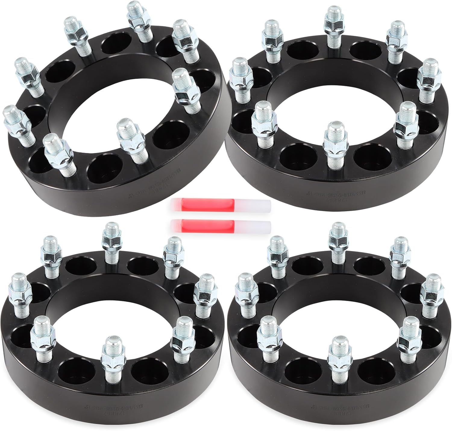 ECCPP 8x6.5 to 8x170 Wheel Adapters 1.5 inch 8 lug Fit for Ram 3500 2012-2018 for Chevrolet Silverado 1500 HD 2001-2006-4PCS