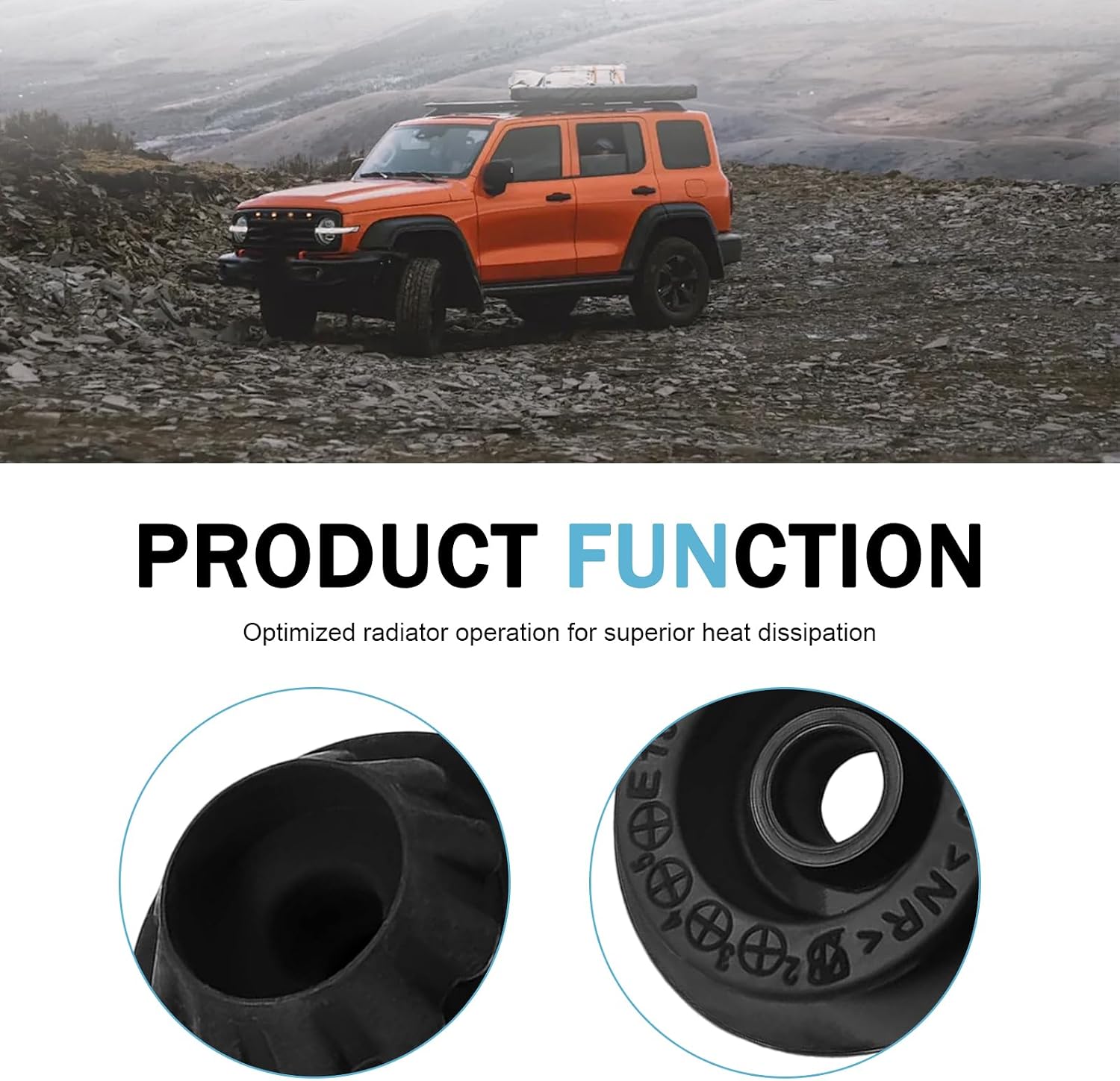 4 PCS Car Radiator Mount Bushings, Rubber Shock Absorption Radiator Bracket Bushings, OEM# 21507-4M400 21506-4M400, Compatible with Nissan Versa Cube Sentra Altima Quest Maxima Rogue (Black)