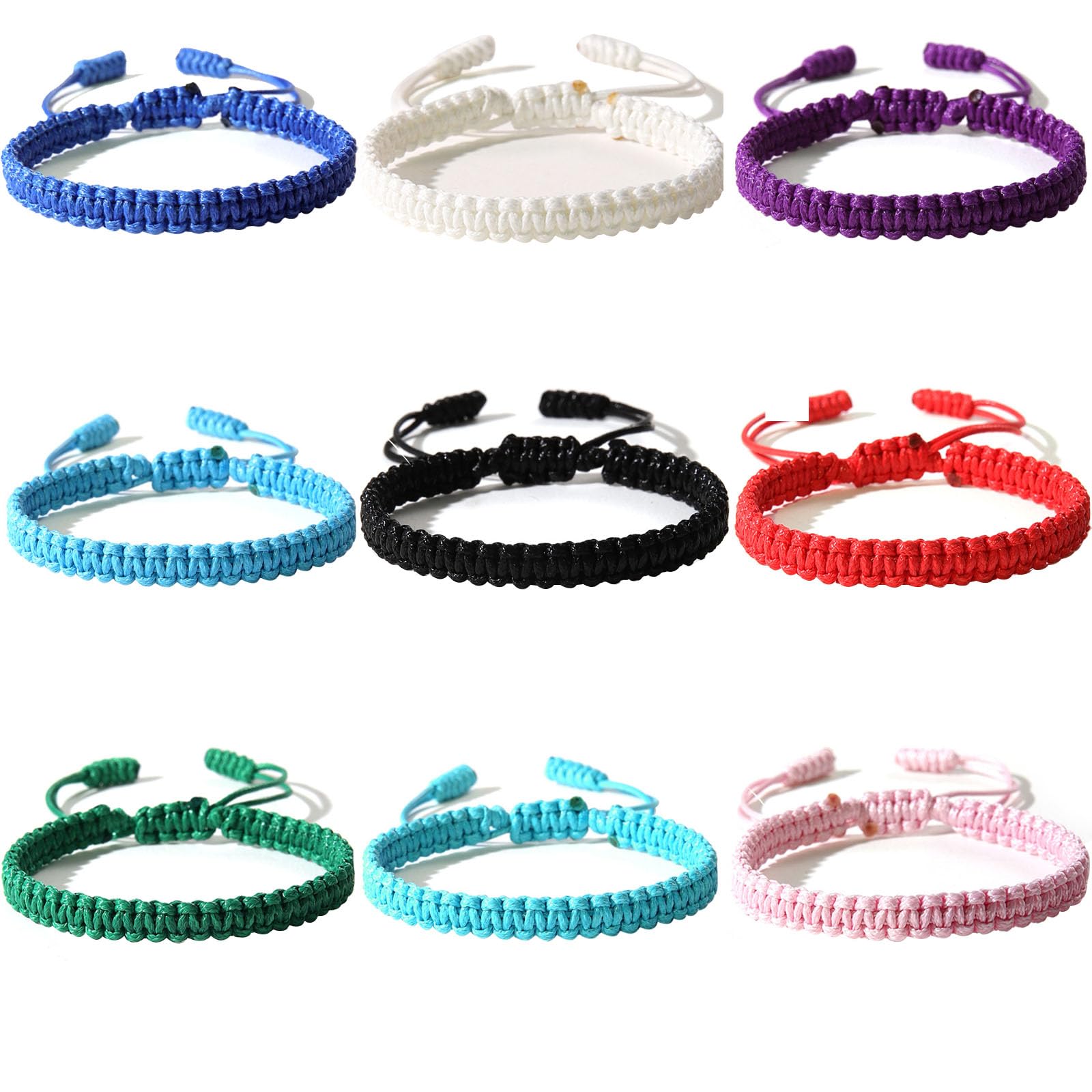 OasisgaloreOasisgalore 9PCS String Rope Bracelets for Women Adjustable Braided Rope Bracelet Boho Summer Surfer Bracelets Mens Handmade Braided Bracelet Friendship Rope Bracelet Set Handmade String Jewelry
