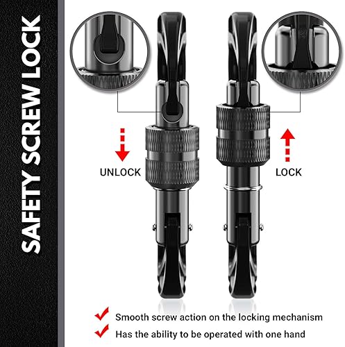 Vista 83 de 12kN (2697 lbs) Heavy Duty Carabiner Clips, for Securing Pets, Outdoor, Camping, Hiking, Hammock, Dog Leash Harness, Keychains