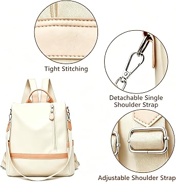 Small Backpack Purse for Women, Fashion Black Travel Backpack Ladies Shoulder Bags, Lightweight Anti-theft Casual Daypack Daily Backpack for Woman