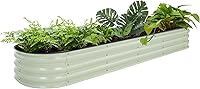 Vista 14 de VEIKOU Cama de jardín elevada de 8 x 2 x 1.4 pies, cama de jardín elevada galvanizada, maceta modular elevada para exteriores, para verduras, cama
