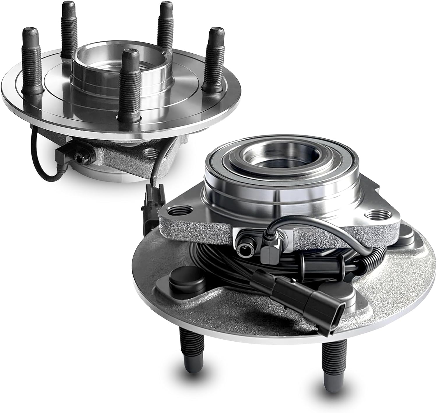 Pair 515151 Front Wheel Bearing Hub Assembly Compatible with Ram 2012-2018 1500 2WD, 2012-2018 1500 4WD, 2019-2022 1500 Classic 2WD, 2019-2022 1500 Classic 4WD with 5-Lug & ABS HA590515