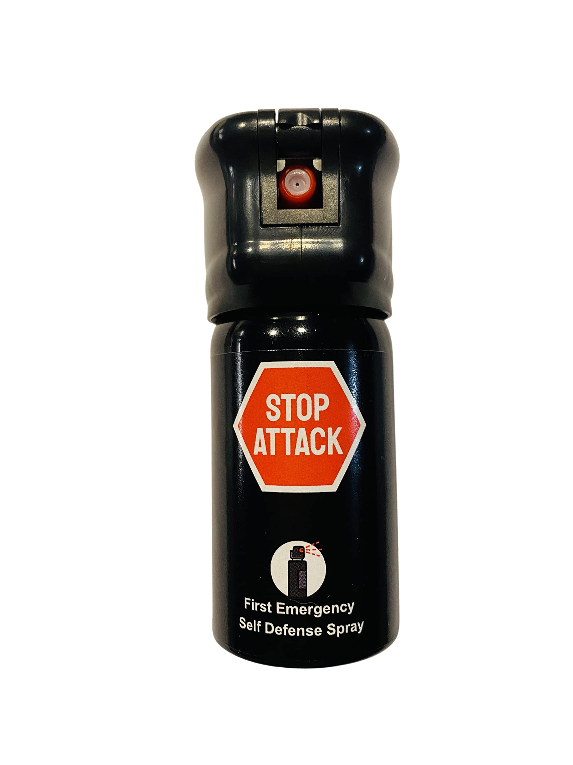 Spray Anti-Agression 40 ML + Spray 20 ML StopAttack - La Solution Ultime pour Une Sécurité Maximale - Efficace Rapide et Dissuasif – Permet de Stopper et d’Identifier – 4 mètres de portée