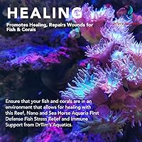 Vista 3 de DrTim's Aquatics Reef First Defense - Alivio del estrés y apoyo inmunológico de peces - Para arrecifes, nano, acuarios - Revitaliza la capa natural
