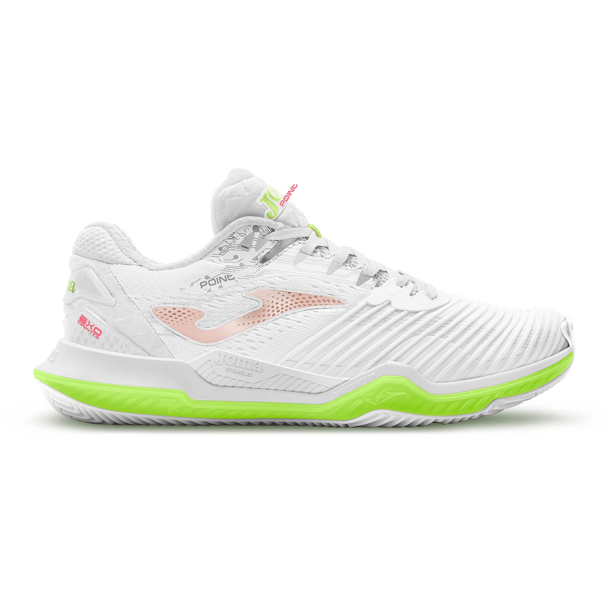 Joma Point Lady Women's Trainers, Blanco Verde, 4 UK