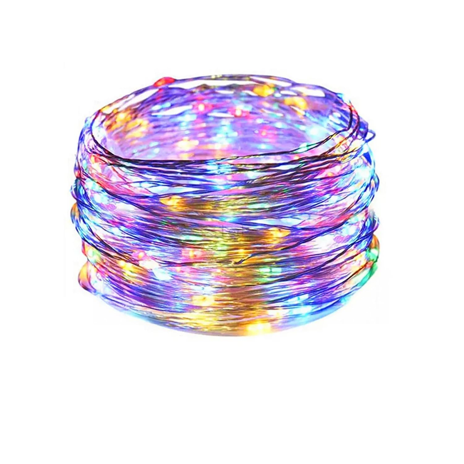 Brightium 4 Meters RGBY LED String Lights with Copper Wire and Button Battery Powered, Ideal for Festive Decorations and Cozy Atmosphere.