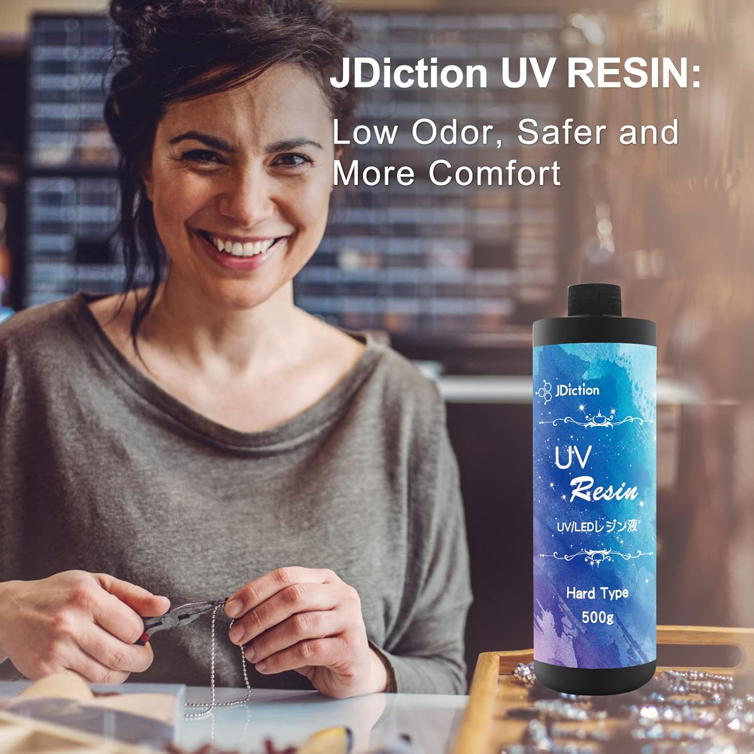 Save 15% on JDiction UV Reisn 500g and Epoxy Resin 1 Gallon for Table Top, Bartop
