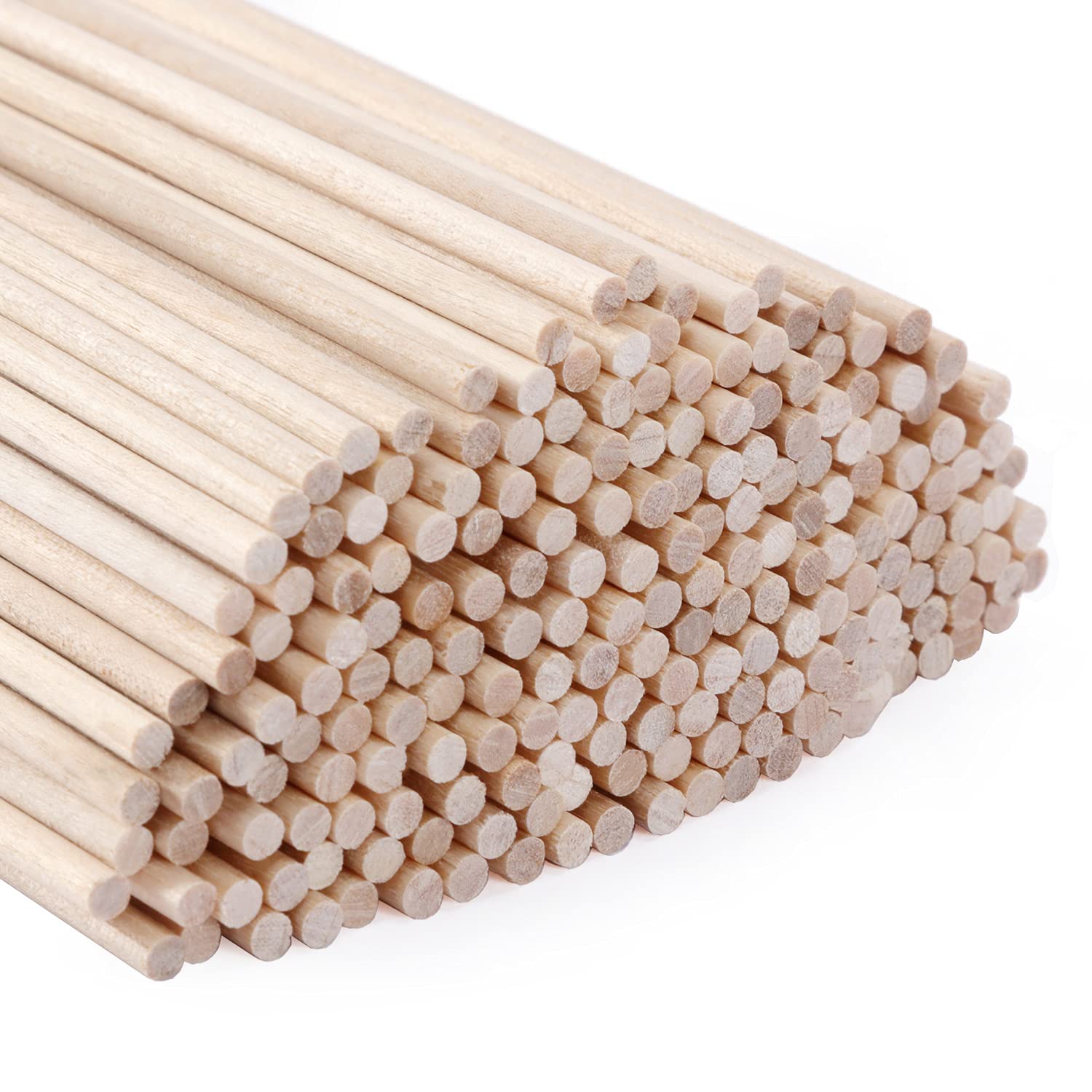 Buy 200x Wooden Dowel Rod 1/8"x6", Wooden Dowel Rods Cake Dowels, Rock