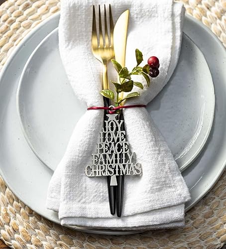 Miniatura 9 de Adorno para árbol de Navidad de peltre sólido, adorno de Navidad de peltre colgante hecho a mano de doble cara, adornos colgantes de bricolaje para