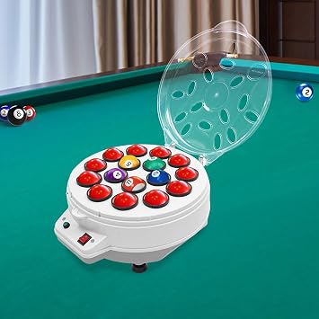 Upgraded Billiard Ball Cleaner and Polisher, Billiard Ball Cleaner with Brush, American/European Ball Cleaners Machine - Pool Ball Cleaners for 16 Billiard and Snooker