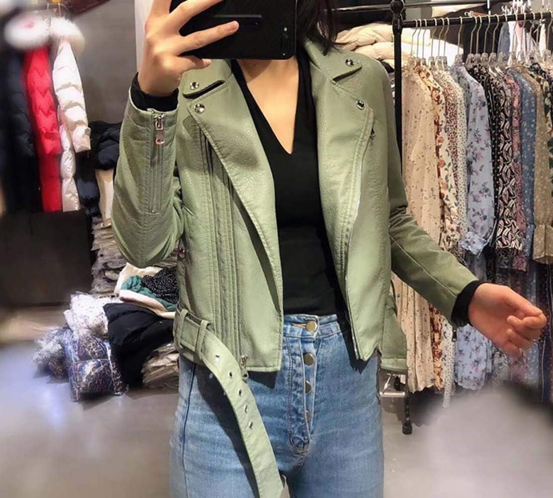 Amazon | KanshaMingma レザージャケット レディース バイカー