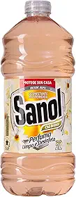 Sanol, Desinfetante líquido para uso geral, Chá Branco, 2 litros, Azul