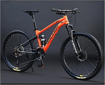 All Earthquake Mountain Bike, Inner Wiring, 30-Speed Mountain Bike, High Carbon Steel Body, Off-Road Bike, Front and Rear Disc Brakes - Full Suspension Mountain Bike, 29 Inch