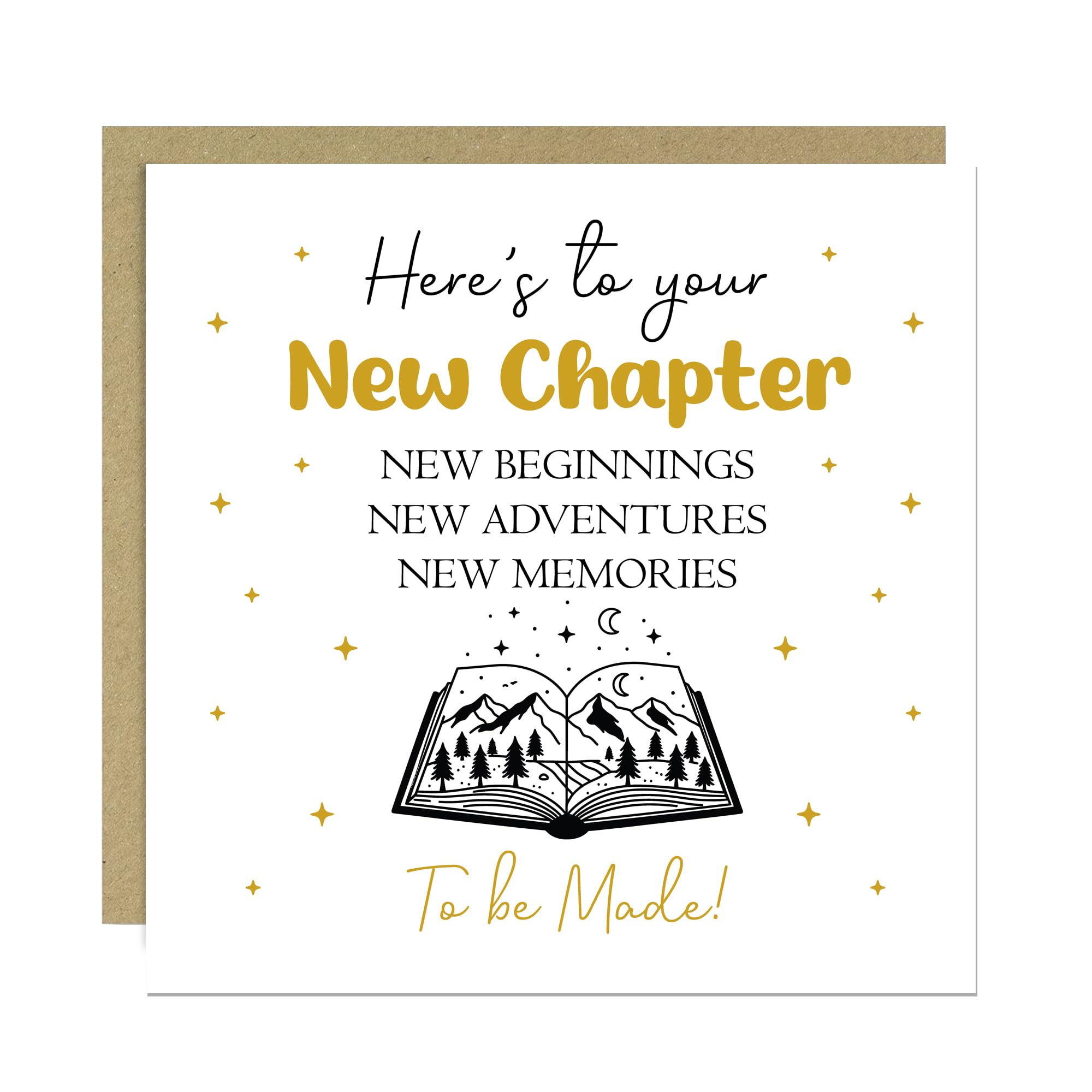 RED OCEAN New Chapter Card Congratulations New Job Leaving Retirement Promotion Cards For Men Women Graduation University New Home Card For Him Her