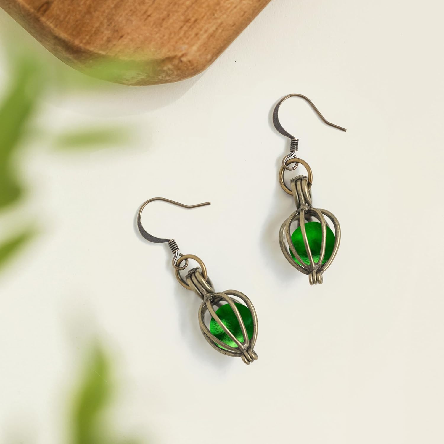 Bottled Up Designs Handmade Brass Drop Earrings, Sterling Silver, Eco Friendly, Recycled Vintage Bottles, Made in USA, Birthday Gifts, Mothers Day, Women, Anniversary