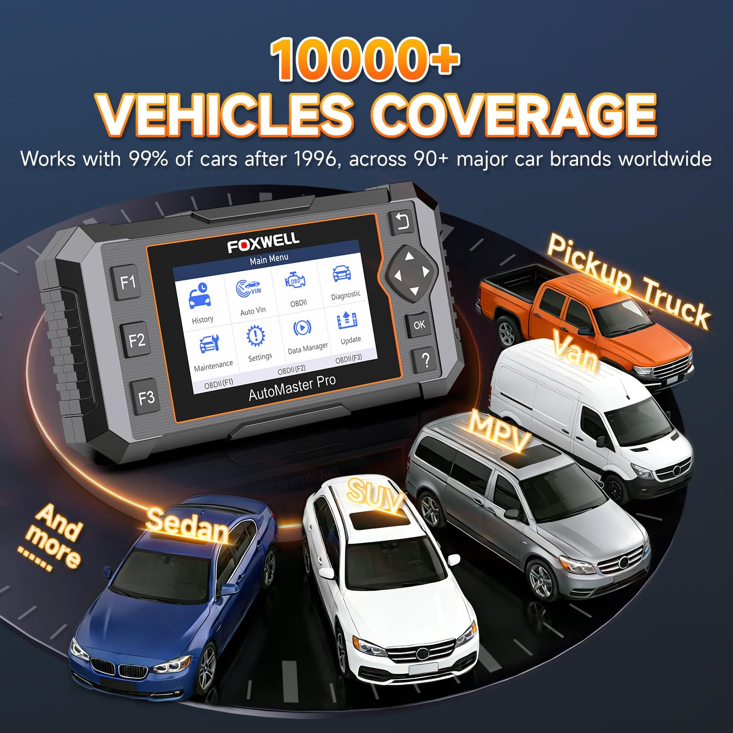 FOXWELL NT716 Bidirectional OBD2 Scanner 4-System Code Reader for Mechanics | Diagnostic tool for ABS SRS Transmission Engine, 9 Reset, ABS Bleeding, AutoVIN, Lifetime Free Updates, Live Data, Black product image 14