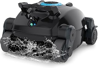 ROBOKLEEN X1 Cordless Robotic Pool Cleaner: Wall-Climbing, Dual-Motor, 100-Min Battery, Covers 1100 Sq Ft Inground/Above Ground Pools