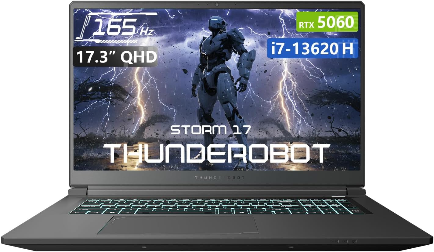 Thunderobot Storm 17 5060 Gaming Laptop front view