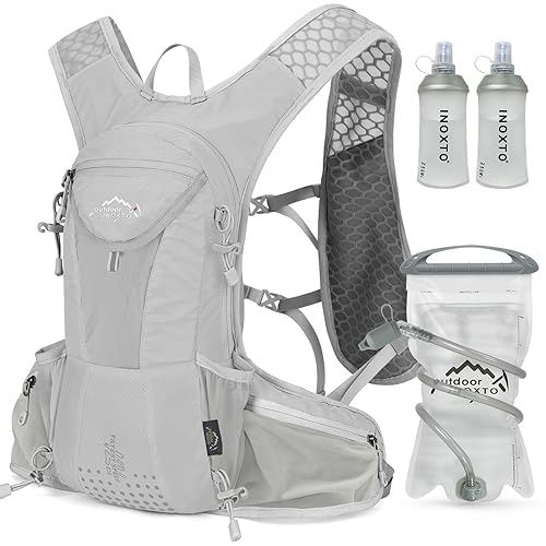 IX INOXTO Hydration Pack Backpack, Lightweight Water Backpack with 2L Hydration Bladder Daypack for Men Women,Running Hydration Vest for Trail Running Hiking Cycling Race Climbing